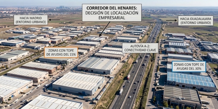 Invertir en Guadalajara o en el Corredor de Madrid: hasta un 30% frente al 15% en ayudas regionales