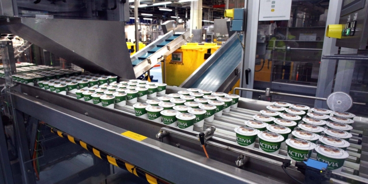 Danone eleva sus ventas un 5,2% hasta 7.233 millones en el tercer trimestre