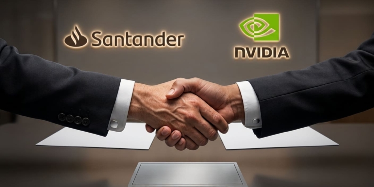 Santander y NVIDIA sellan una alianza de tres años para impulsar la IA bancaria